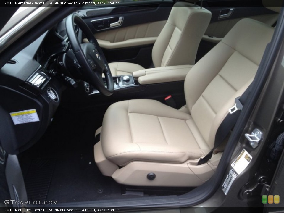 Almond/Black Interior Photo for the 2011 Mercedes-Benz E 350 4Matic Sedan #65724515