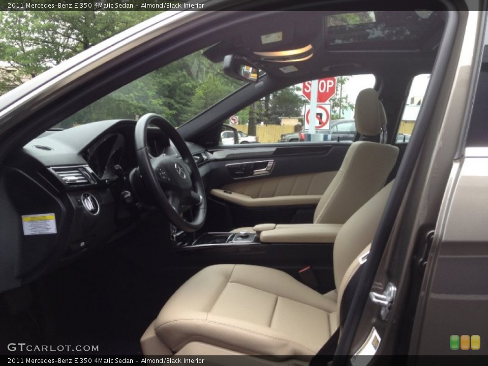 Almond/Black Interior Photo for the 2011 Mercedes-Benz E 350 4Matic Sedan #65724522