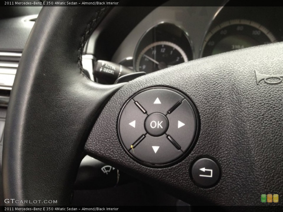 Almond/Black Interior Controls for the 2011 Mercedes-Benz E 350 4Matic Sedan #65724553