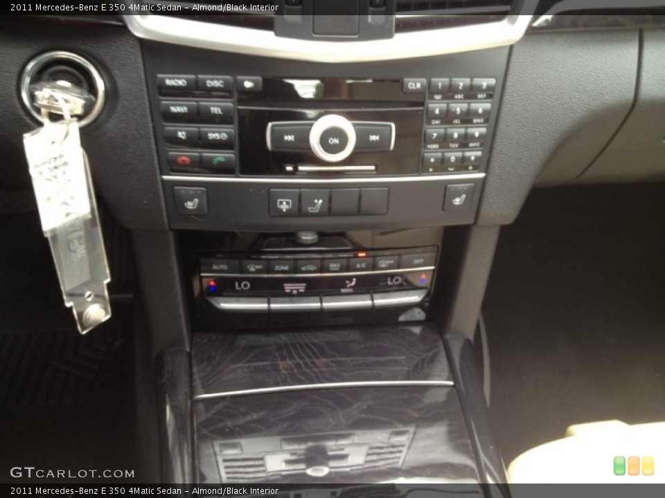 Almond/Black Interior Controls for the 2011 Mercedes-Benz E 350 4Matic Sedan #65724588