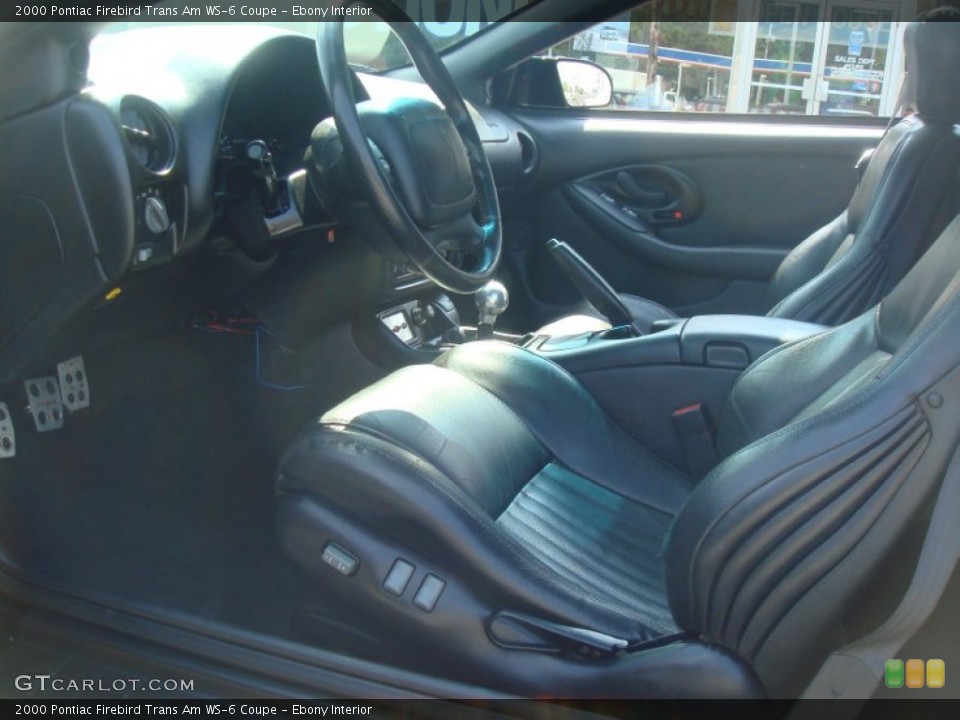 Ebony Interior Photo for the 2000 Pontiac Firebird Trans Am WS-6 Coupe #65724894