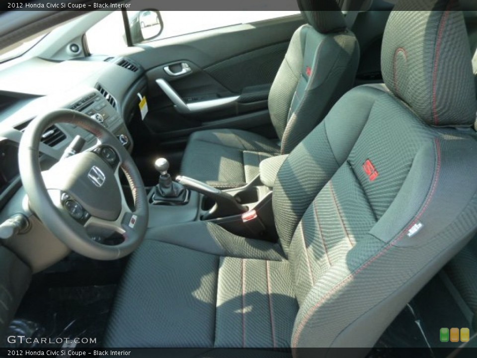 Black Interior Photo for the 2012 Honda Civic Si Coupe #65725150