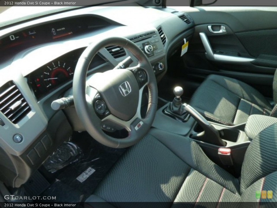 Black Interior Photo for the 2012 Honda Civic Si Coupe #65725168
