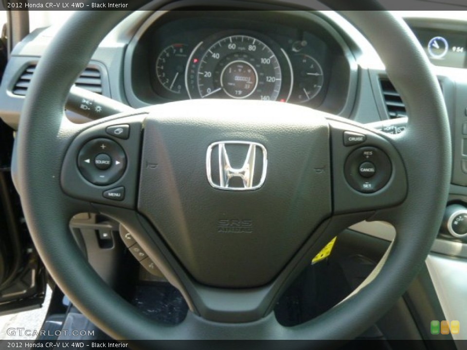 Black Interior Steering Wheel for the 2012 Honda CR-V LX 4WD #65725379