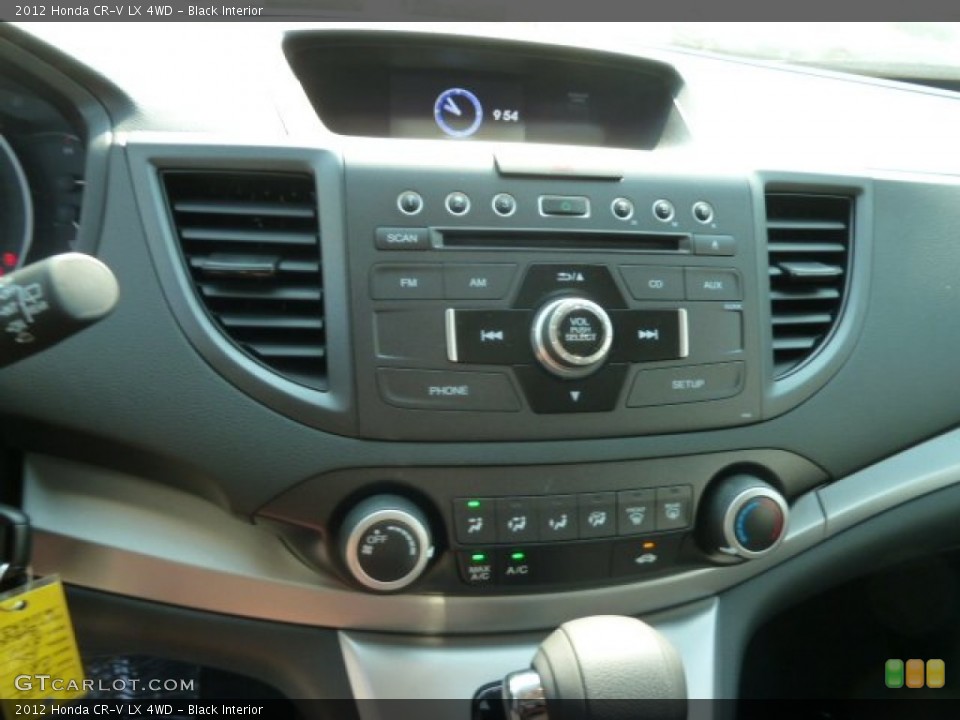Black Interior Controls for the 2012 Honda CR-V LX 4WD #65725394