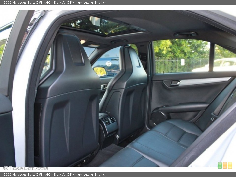 Black AMG Premium Leather Interior Rear Seat for the 2009 Mercedes-Benz C 63 AMG #65729122