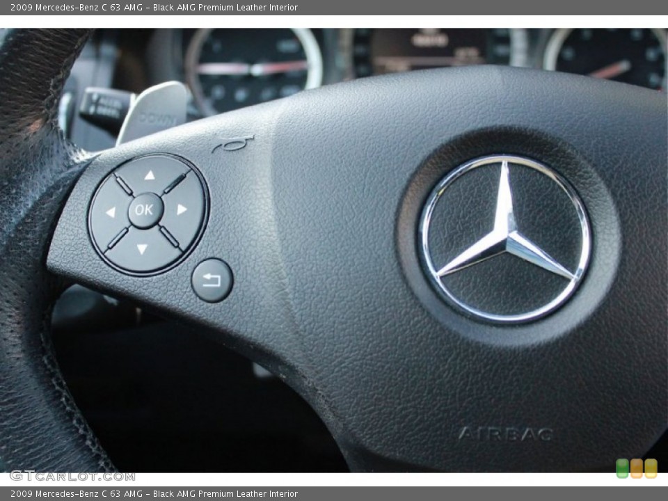 Black AMG Premium Leather Interior Controls for the 2009 Mercedes-Benz C 63 AMG #65729140