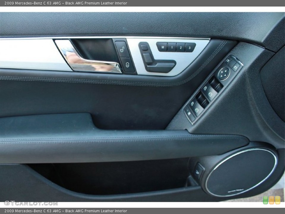 Black AMG Premium Leather Interior Door Panel for the 2009 Mercedes-Benz C 63 AMG #65729167