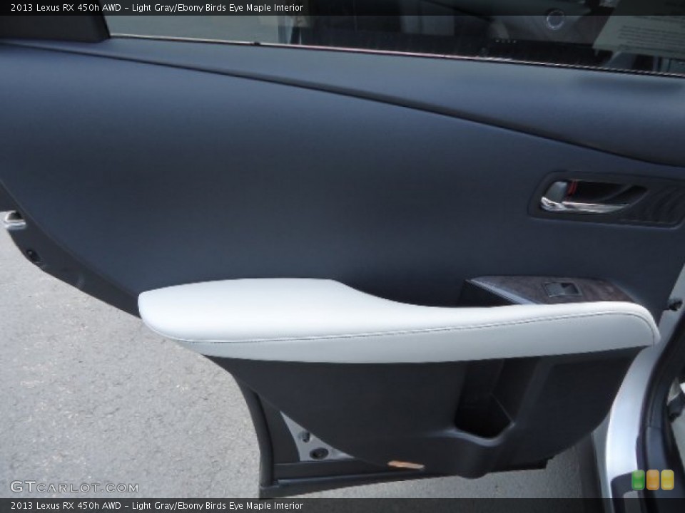 Light Gray/Ebony Birds Eye Maple Interior Door Panel for the 2013 Lexus RX 450h AWD #65731384
