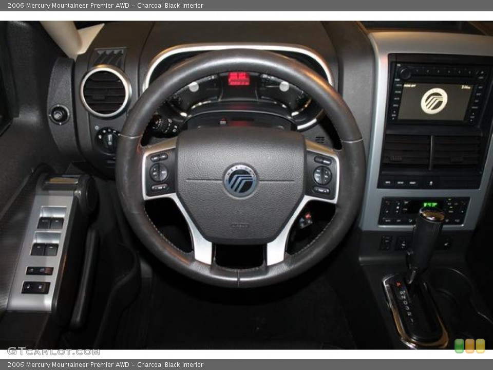 Charcoal Black Interior Steering Wheel for the 2006 Mercury Mountaineer Premier AWD #65732992