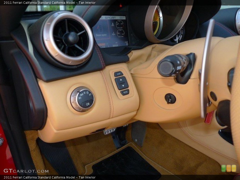 Tan Interior Controls for the 2011 Ferrari California  #65733796