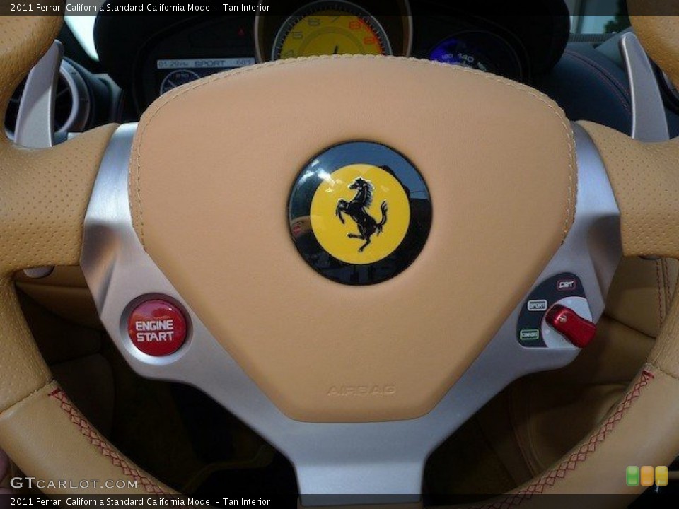 Tan Interior Controls for the 2011 Ferrari California  #65733811