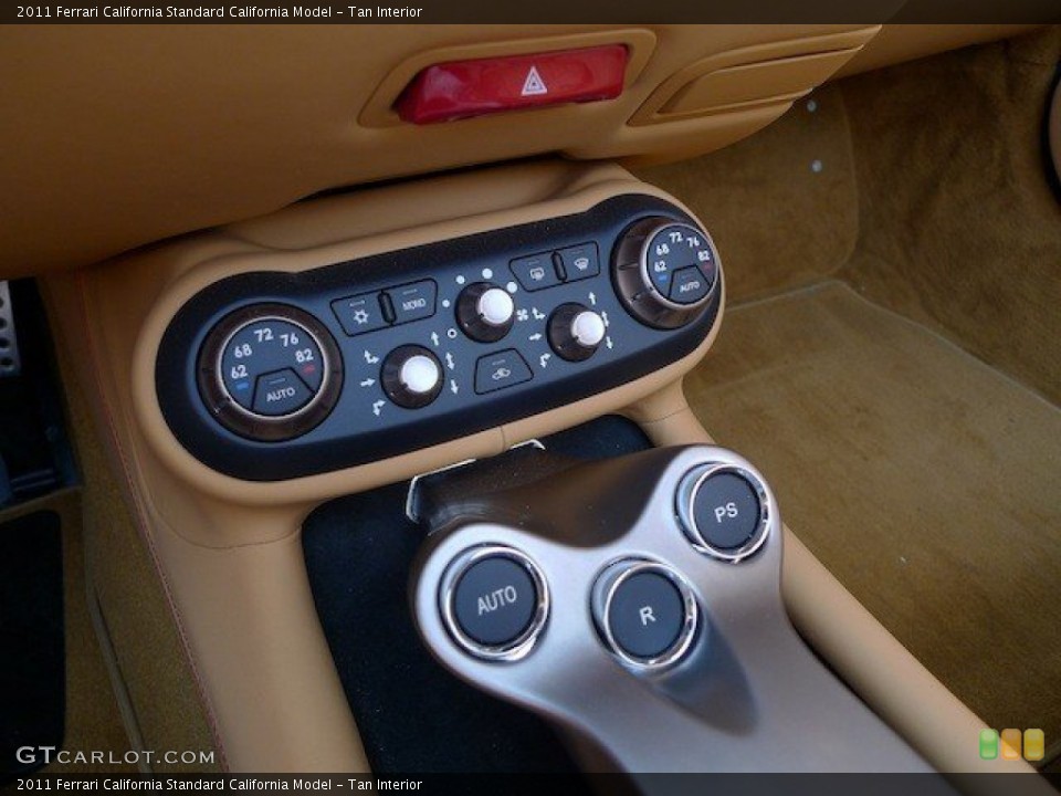 Tan Interior Controls for the 2011 Ferrari California  #65733850