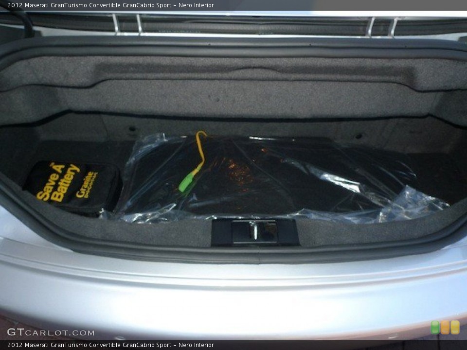 Nero Interior Trunk for the 2012 Maserati GranTurismo Convertible GranCabrio Sport #65734063