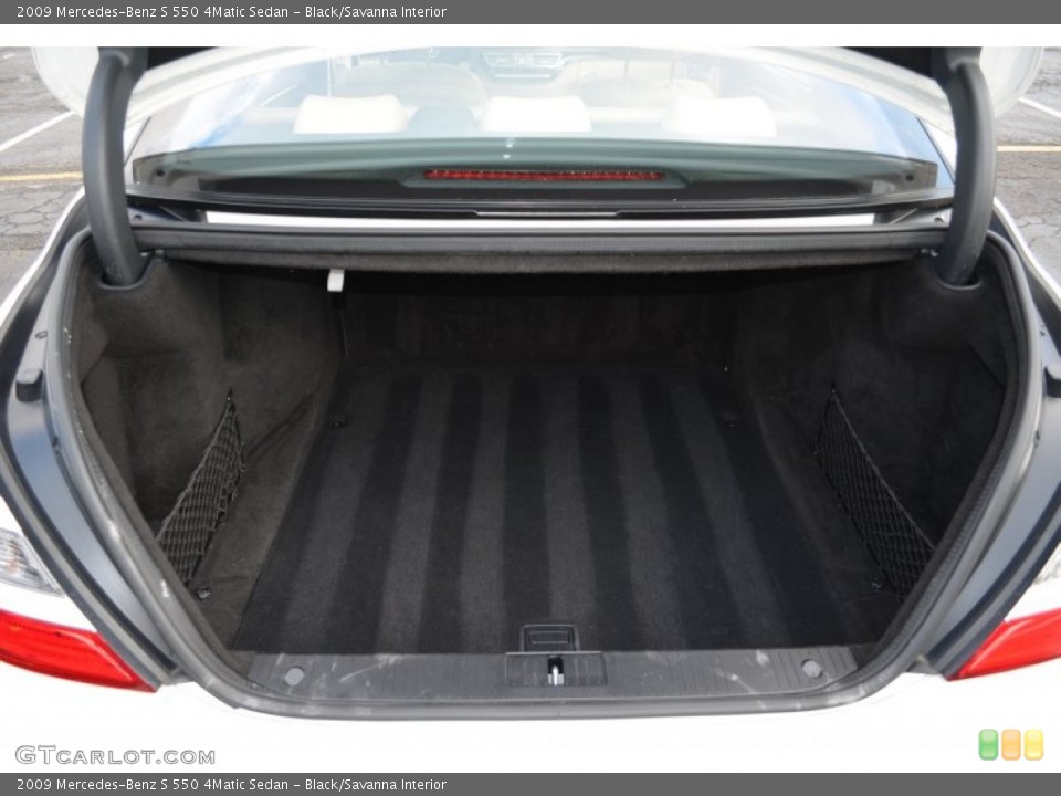 Black/Savanna Interior Trunk for the 2009 Mercedes-Benz S 550 4Matic Sedan #65738212