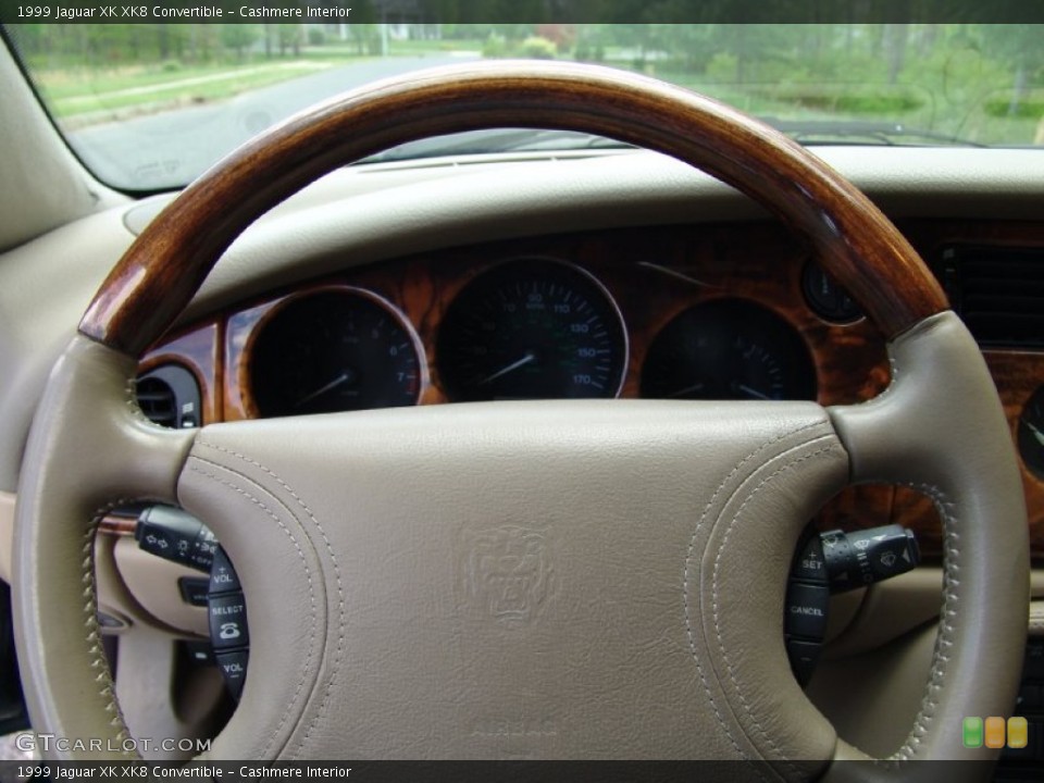 Cashmere Interior Steering Wheel for the 1999 Jaguar XK XK8 Convertible #65738329