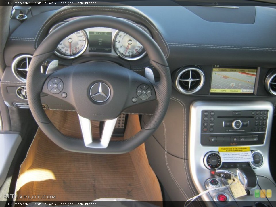 designo Black Interior Dashboard for the 2012 Mercedes-Benz SLS AMG #65740396