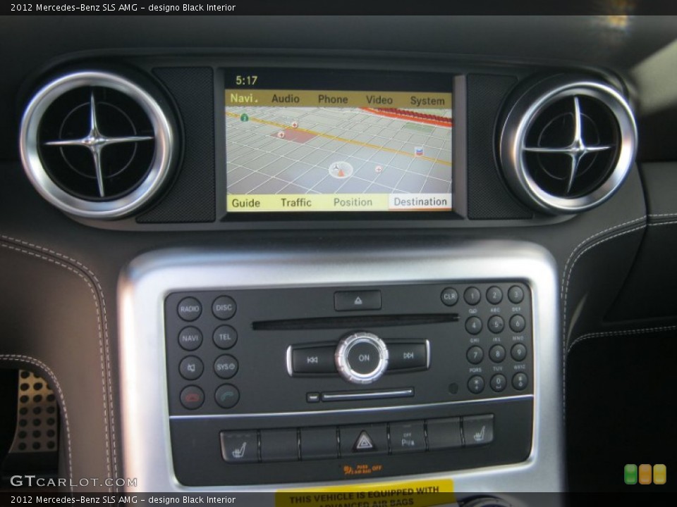 designo Black Interior Navigation for the 2012 Mercedes-Benz SLS AMG #65740400