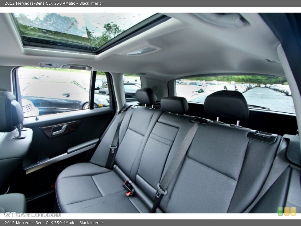 Black Interior Rear Seat for the 2012 Mercedes-Benz GLK 350 4Matic #65740558