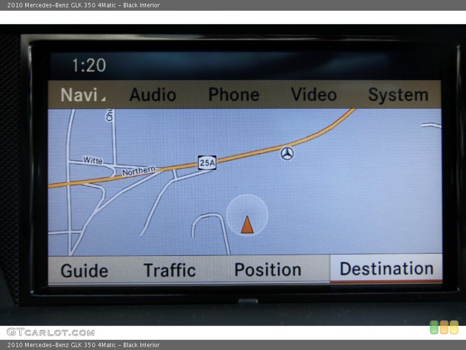 Black Interior Navigation for the 2010 Mercedes-Benz GLK 350 4Matic #65740780