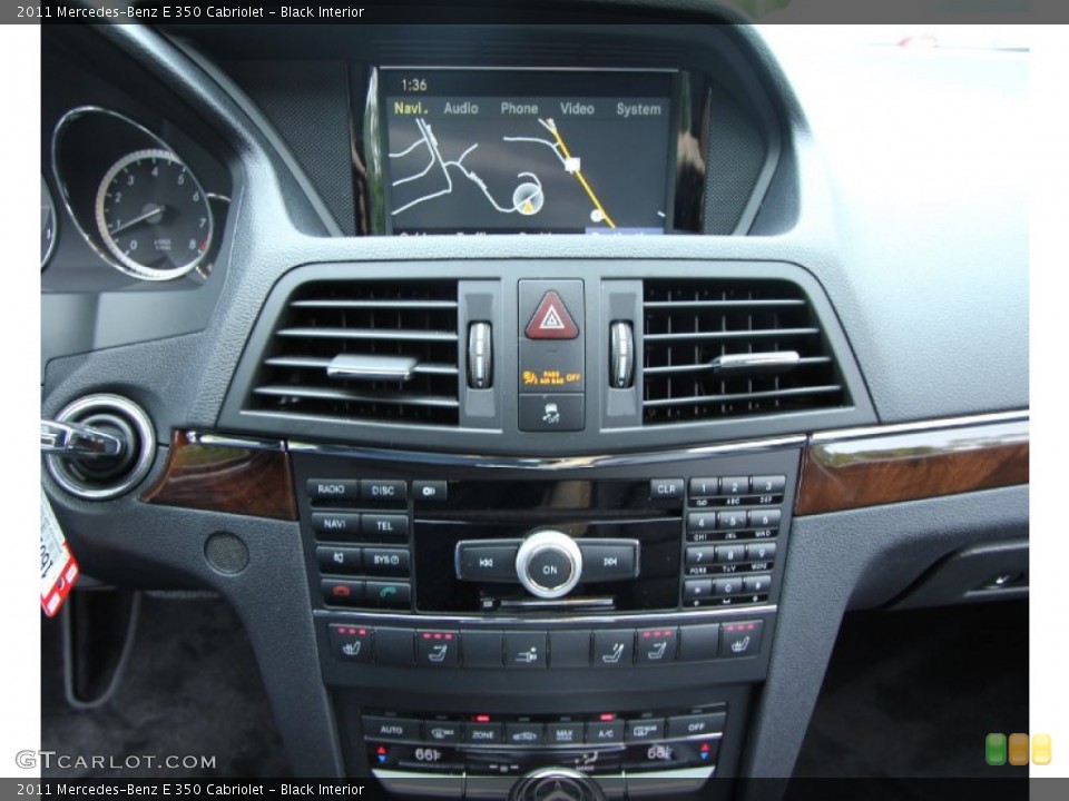 Black Interior Controls for the 2011 Mercedes-Benz E 350 Cabriolet #65740906