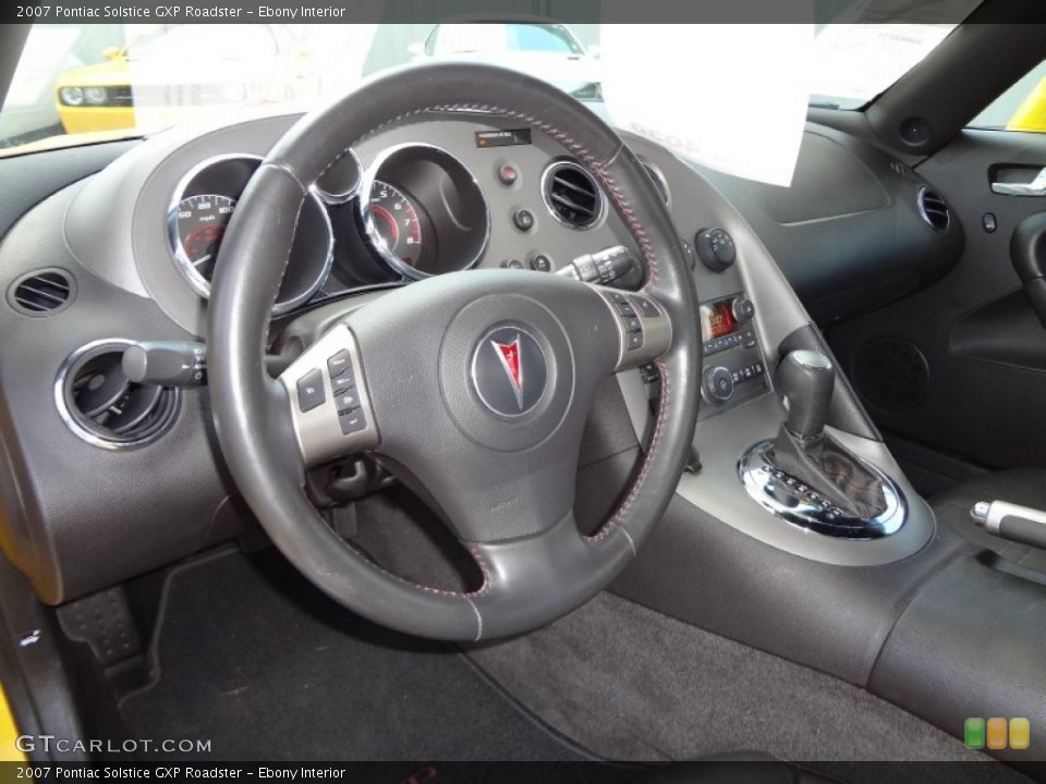 Ebony Interior Steering Wheel for the 2007 Pontiac Solstice GXP Roadster #65741272