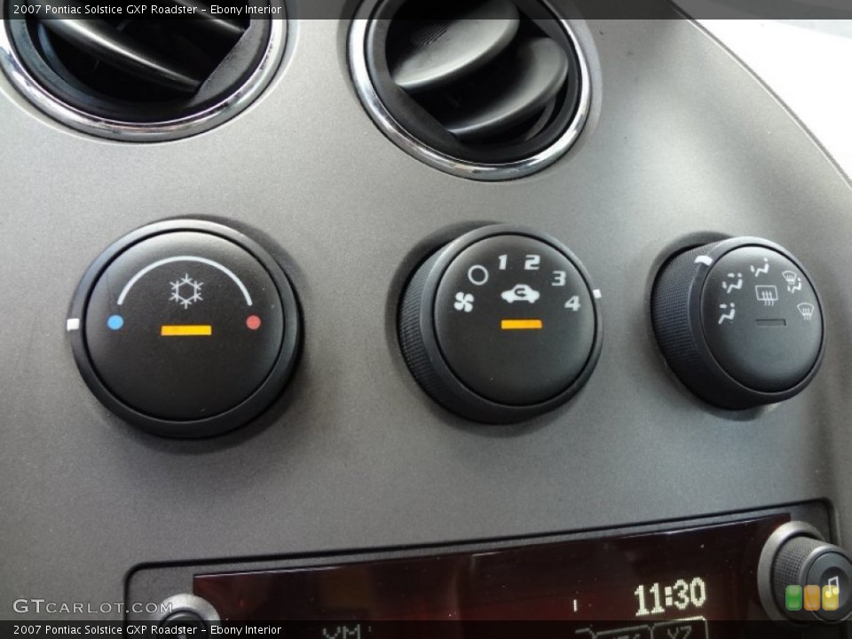 Ebony Interior Controls for the 2007 Pontiac Solstice GXP Roadster #65741368