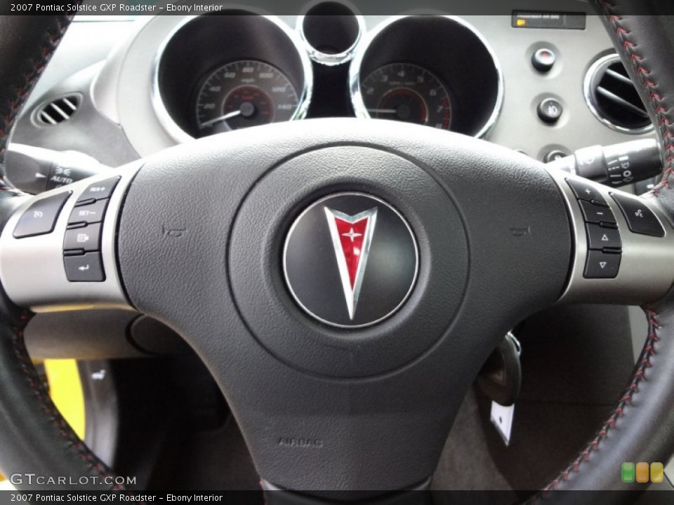Ebony Interior Controls for the 2007 Pontiac Solstice GXP Roadster #65741374