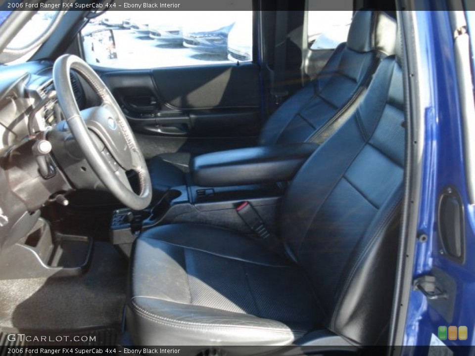 Ebony Black Interior Photo for the 2006 Ford Ranger FX4 SuperCab 4x4 #65747535