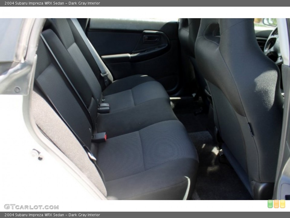 Dark Gray Interior Rear Seat for the 2004 Subaru Impreza WRX Sedan #65748148