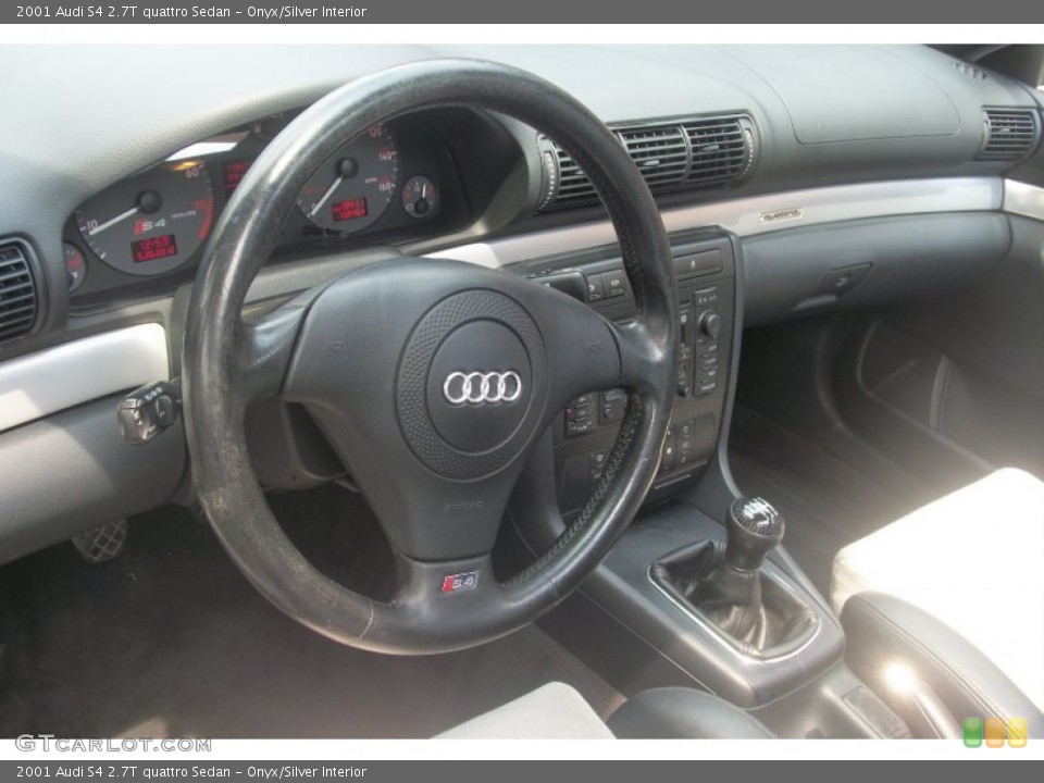 Onyx/Silver Interior Photo for the 2001 Audi S4 2.7T quattro Sedan #65754022