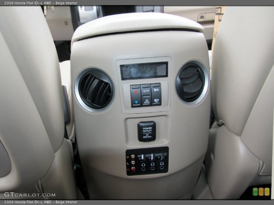 Beige Interior Controls for the 2009 Honda Pilot EX-L 4WD #65754164