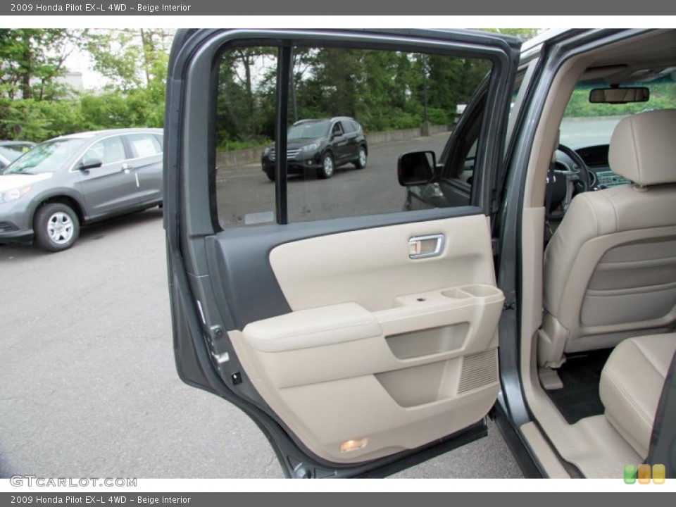 Beige Interior Door Panel for the 2009 Honda Pilot EX-L 4WD #65754232