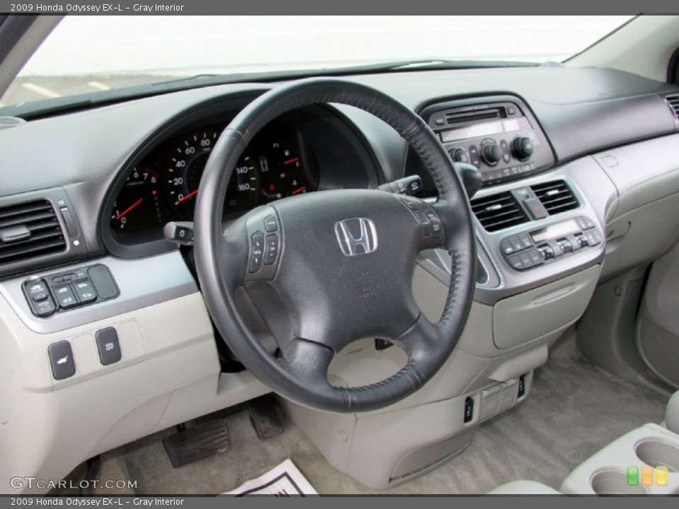 Gray Interior Dashboard for the 2009 Honda Odyssey EX-L #65754391