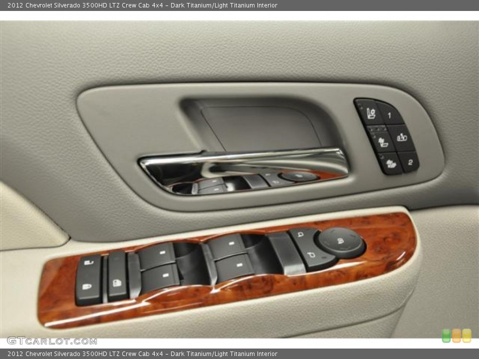 Dark Titanium/Light Titanium Interior Controls for the 2012 Chevrolet Silverado 3500HD LTZ Crew Cab 4x4 #65756779