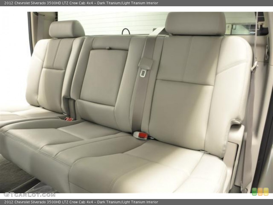 Dark Titanium/Light Titanium Interior Rear Seat for the 2012 Chevrolet Silverado 3500HD LTZ Crew Cab 4x4 #65756896