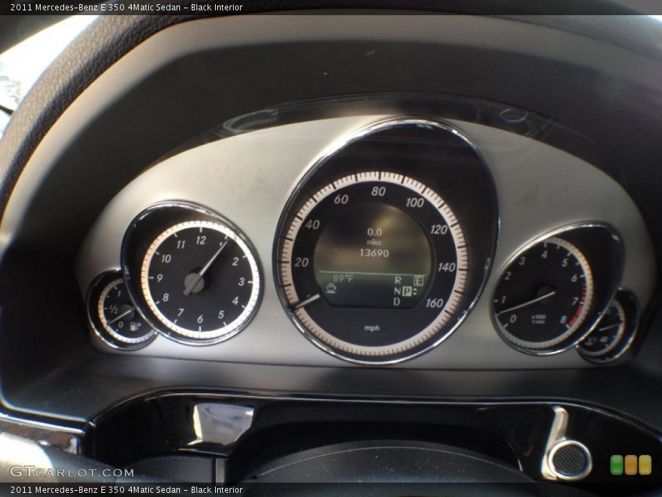 Black Interior Gauges for the 2011 Mercedes-Benz E 350 4Matic Sedan #65757418