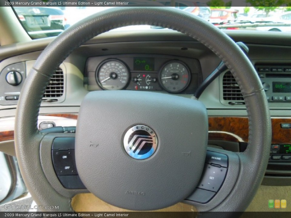 Light Camel Interior Steering Wheel for the 2009 Mercury Grand Marquis LS Ultimate Edition #65758291