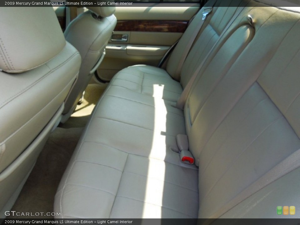 Light Camel Interior Rear Seat for the 2009 Mercury Grand Marquis LS Ultimate Edition #65758306