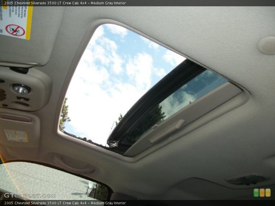 Medium Gray Interior Sunroof for the 2005 Chevrolet Silverado 3500 LT Crew Cab 4x4 #65758969