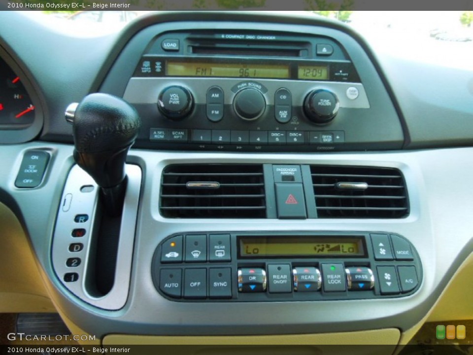 Beige Interior Controls for the 2010 Honda Odyssey EX-L #65758999