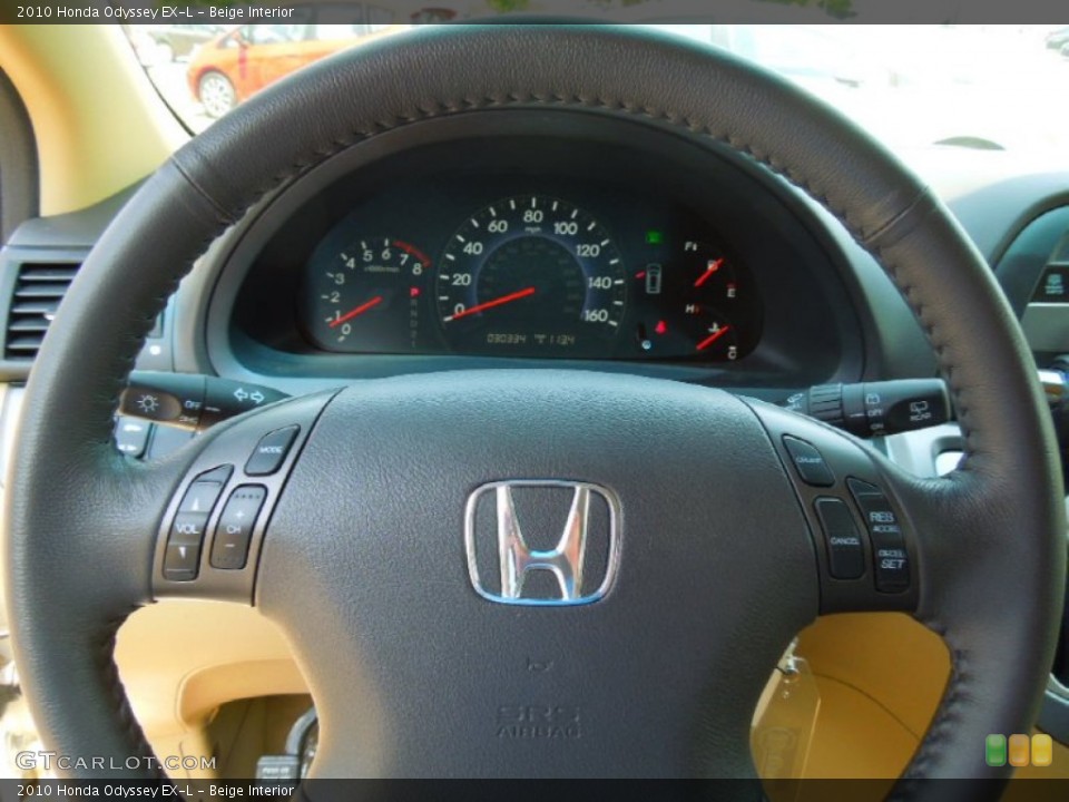 Beige Interior Steering Wheel for the 2010 Honda Odyssey EX-L #65759023