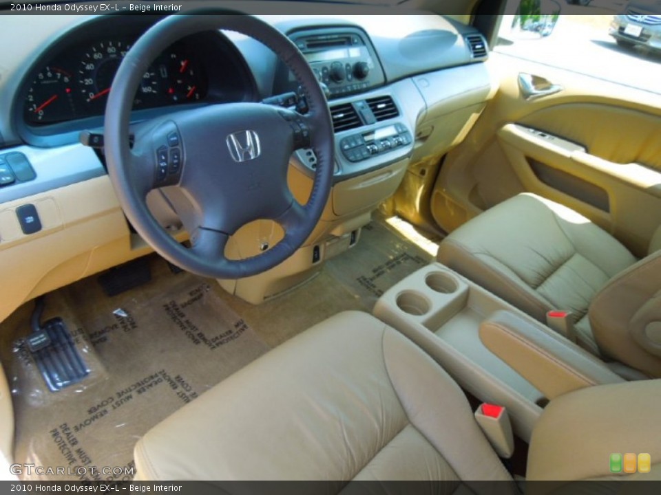 Beige Interior Prime Interior for the 2010 Honda Odyssey EX-L #65759143