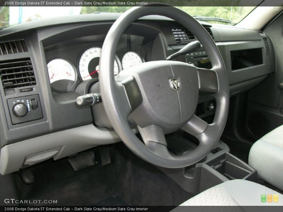 Dark Slate Gray/Medium Slate Gray Interior Steering Wheel for the 2008 Dodge Dakota ST Extended Cab #65759191