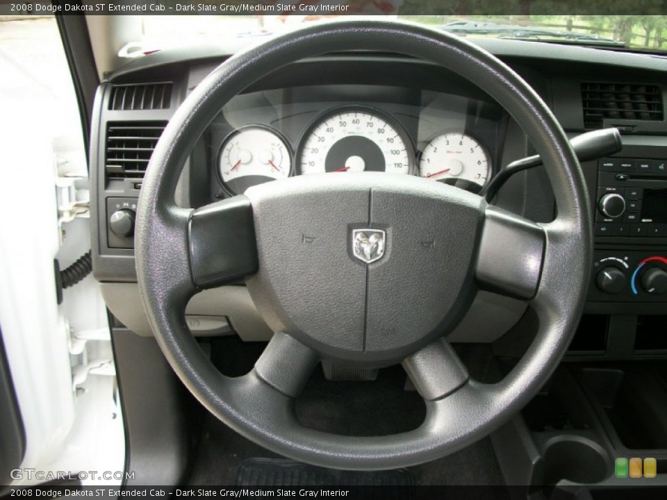Dark Slate Gray/Medium Slate Gray Interior Steering Wheel for the 2008 Dodge Dakota ST Extended Cab #65759233