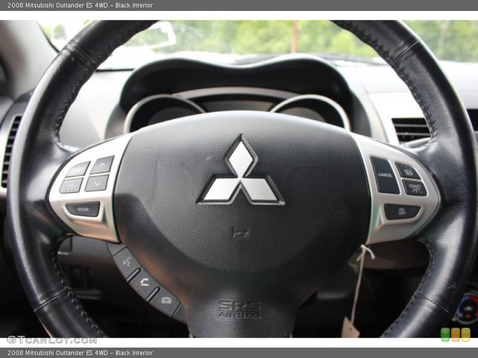 Black Interior Steering Wheel for the 2008 Mitsubishi Outlander ES 4WD #65762188