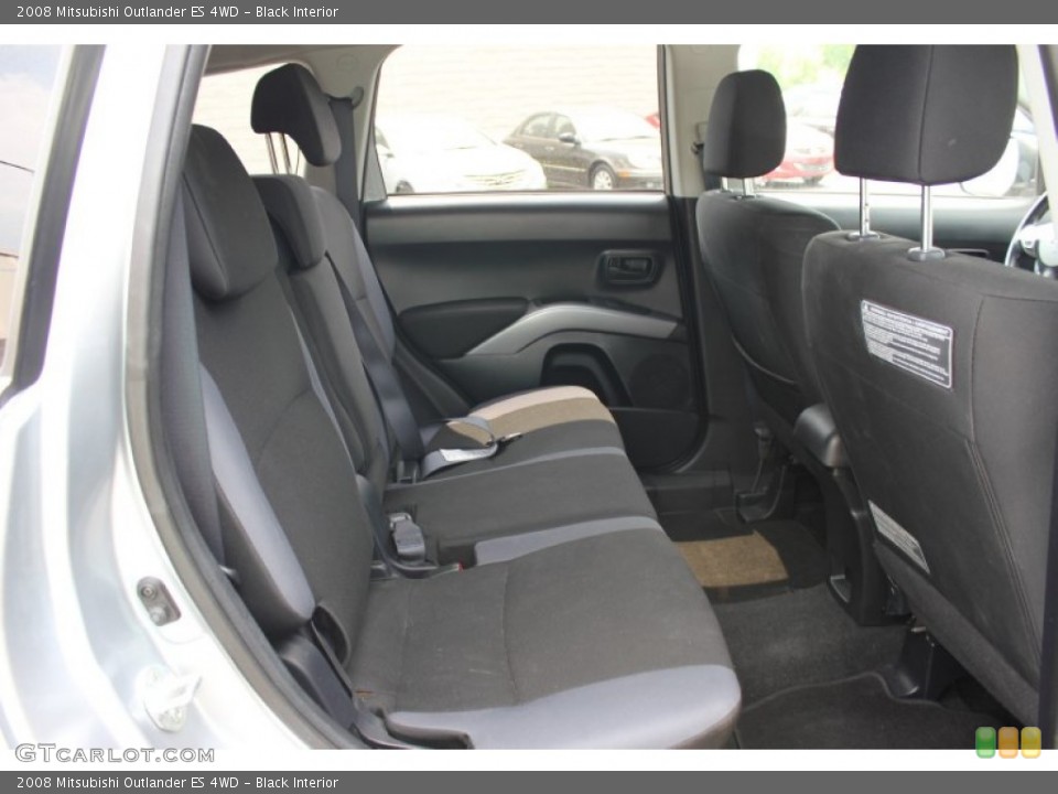 Black Interior Rear Seat for the 2008 Mitsubishi Outlander ES 4WD #65762266