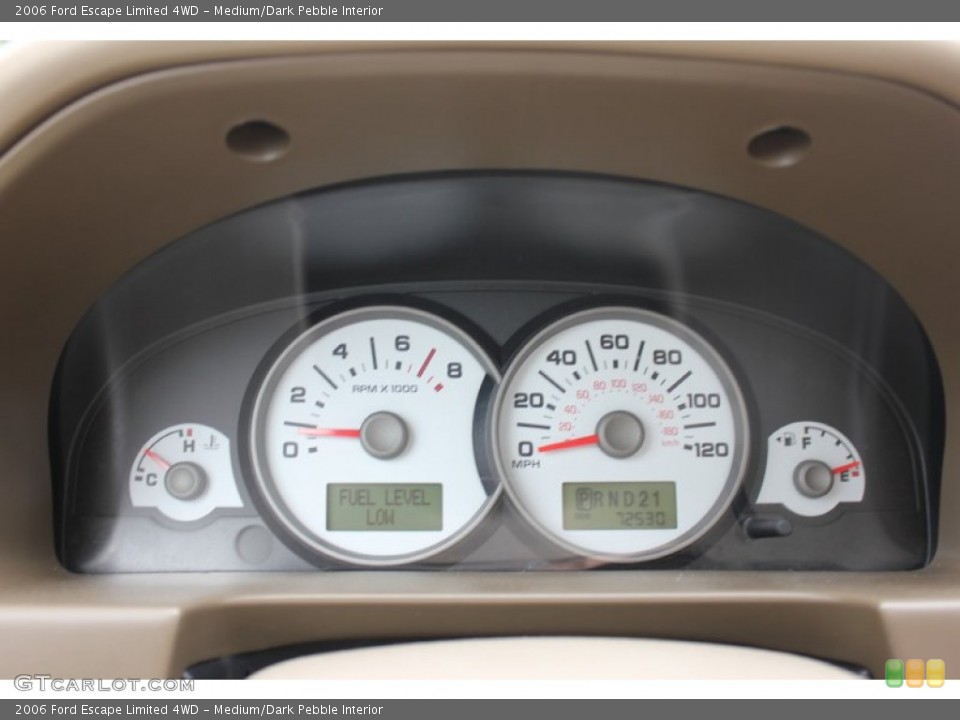 Medium/Dark Pebble Interior Gauges for the 2006 Ford Escape Limited 4WD #65763127