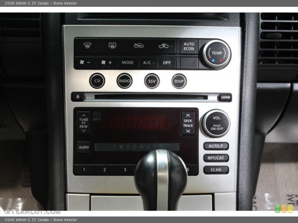 Stone Interior Controls for the 2006 Infiniti G 35 Sedan #65767399