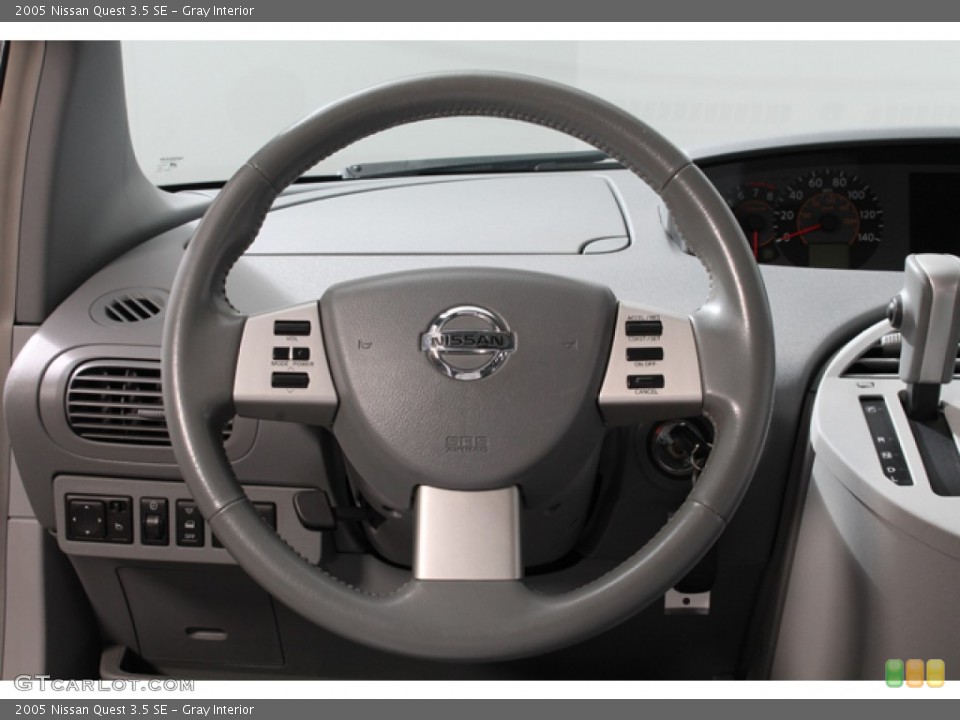 Gray Interior Steering Wheel for the 2005 Nissan Quest 3.5 SE #65768419